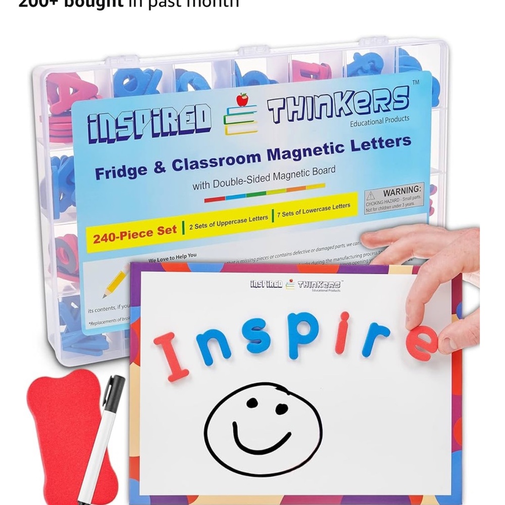 NWT Inspired Thinkers Magnetic Letters Set - Multicolor